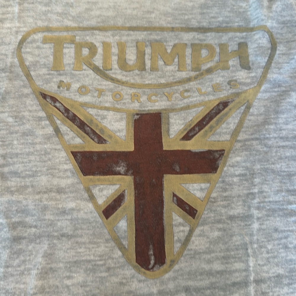 Lucky Brand Triumph Motorcycle Badge T-shirt.